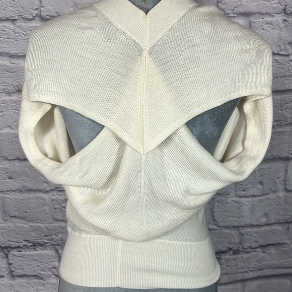 Armani Exchange lightweight wool blend sweater blouse - Picture 3 of 7